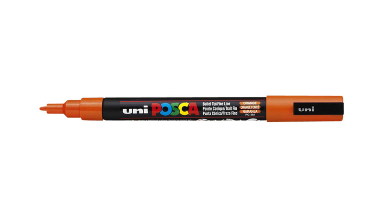 Paintmarker Uni POSCA PC3M fijn donkeroranje