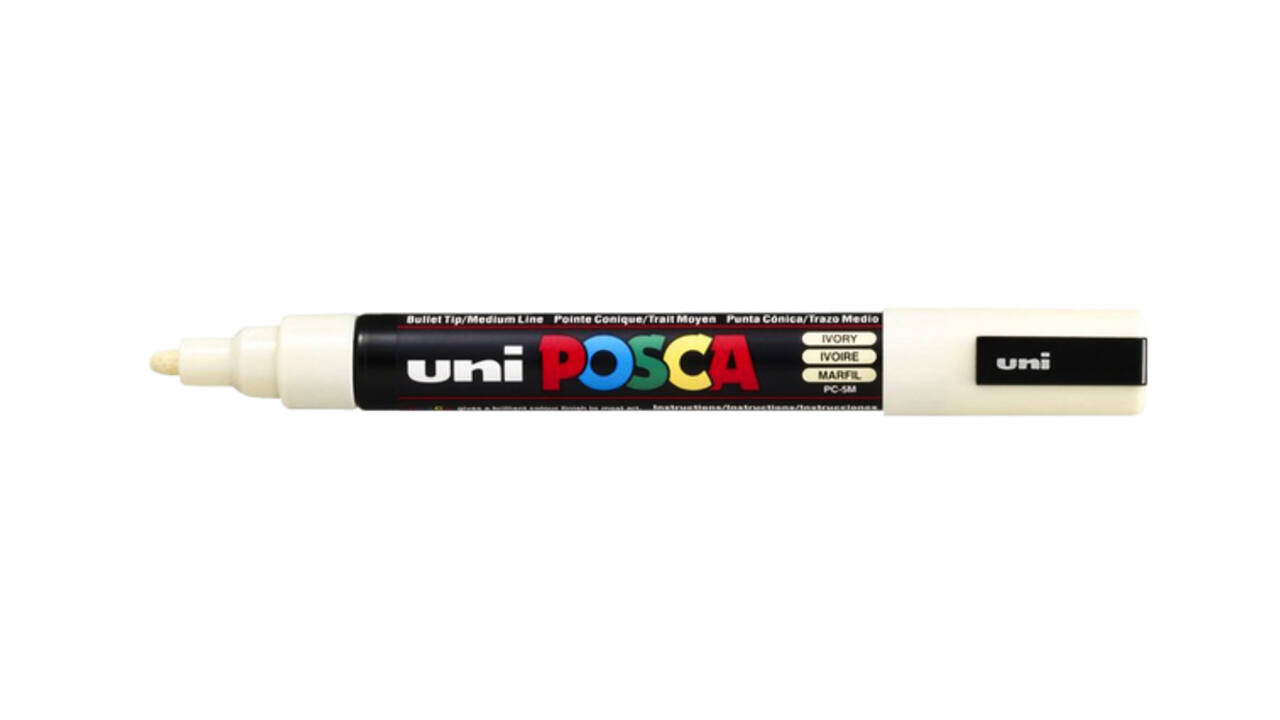 Paintmarker Uni POSCA PC5M medium ivoor