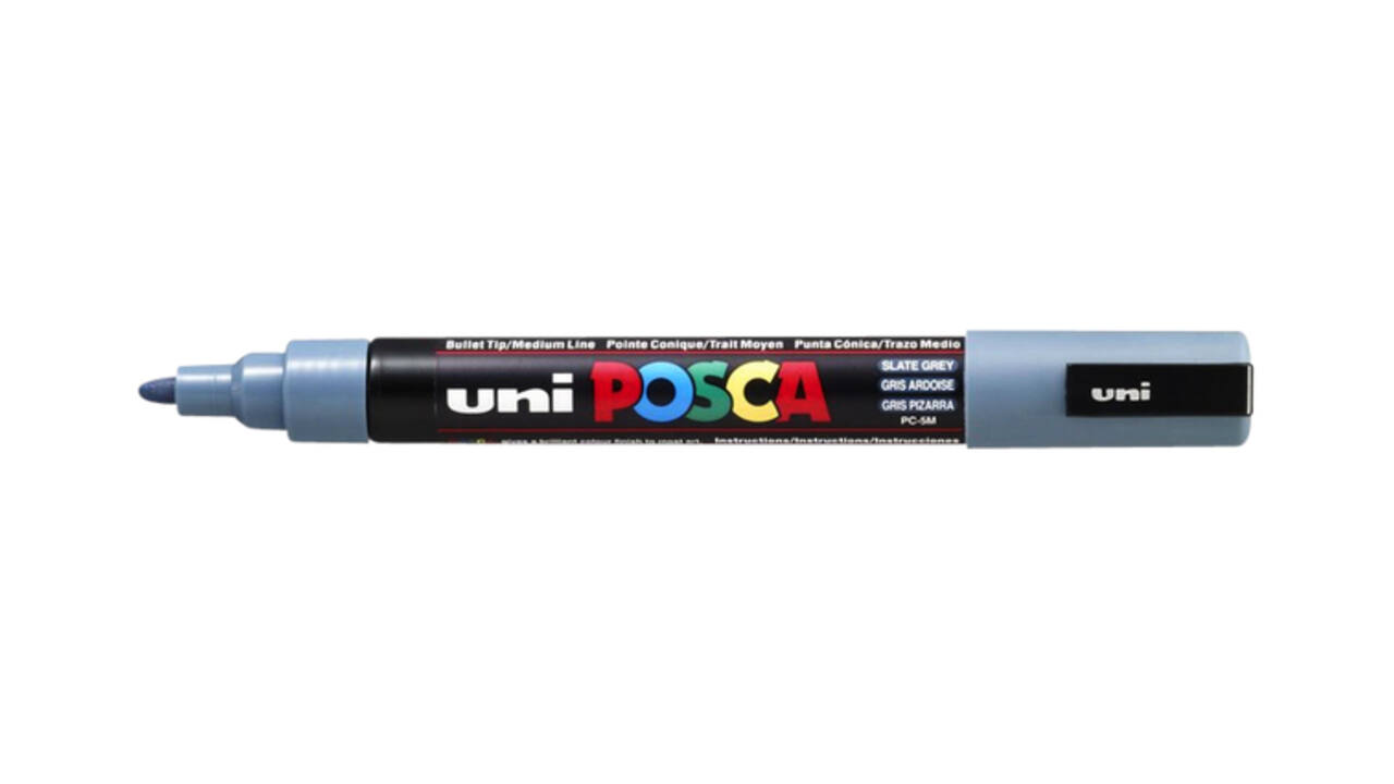 Paintmarker Uni POSCA PC5M medium leisteengrijs