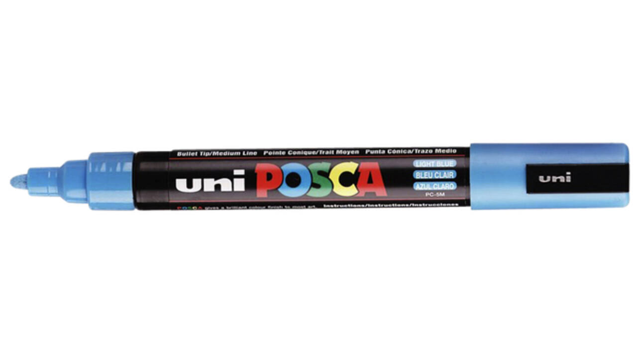 Paintmarker Uni POSCA PC5M medium lichtblauw