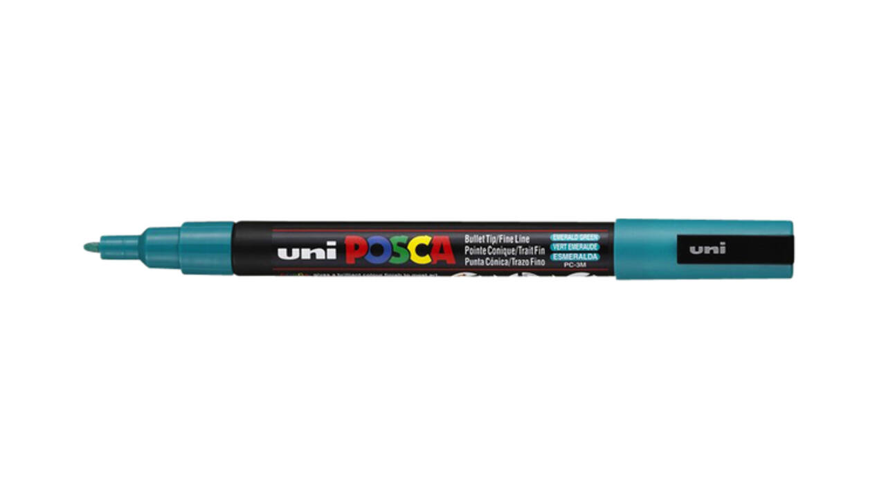 Paintmarker Uni POSCA PC3M fijn smaragdgroen