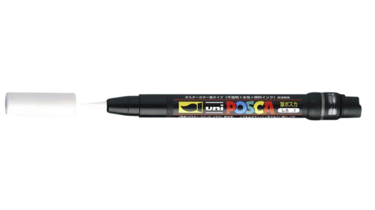 Paintmarker Uni POSCA PCF350 Brush 1-10mm wit
