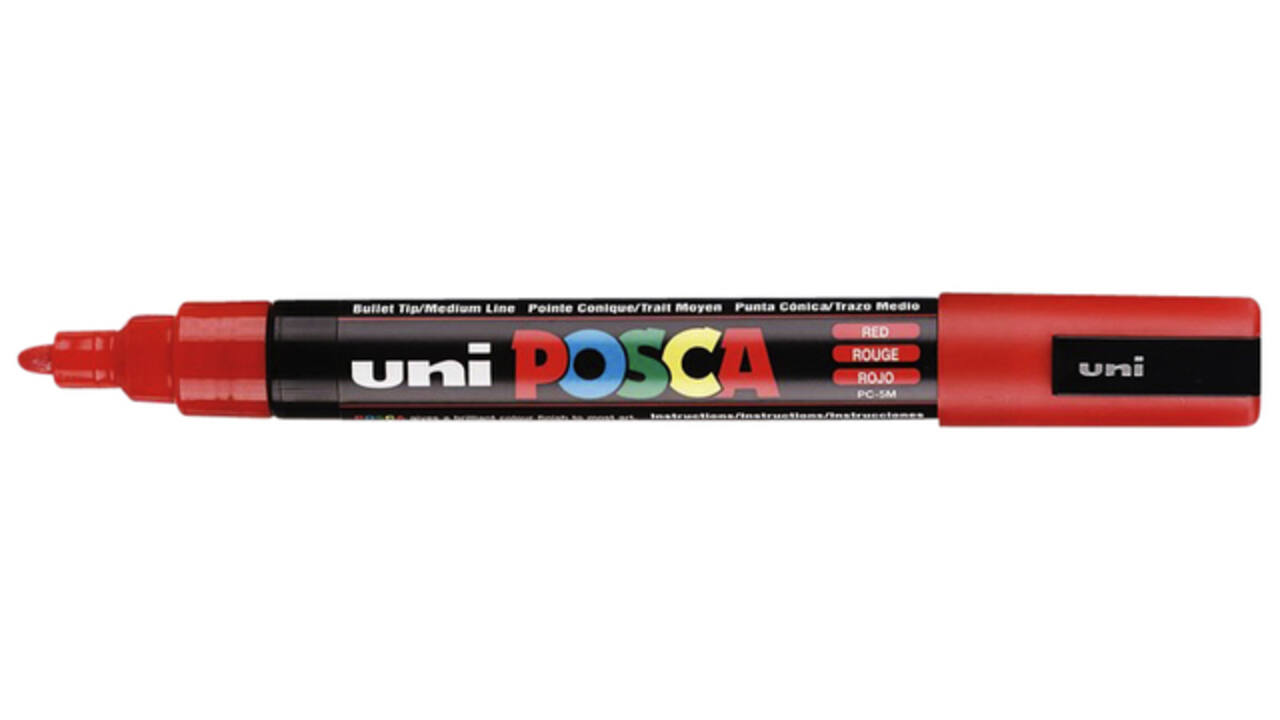 Paintmarker Uni POSCA PC5M medium rood