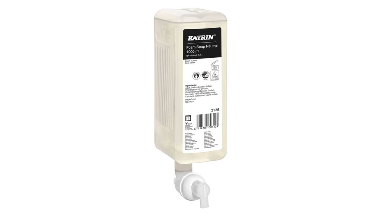 Handzeep Katrin Neutral schuim 1000ml 3136