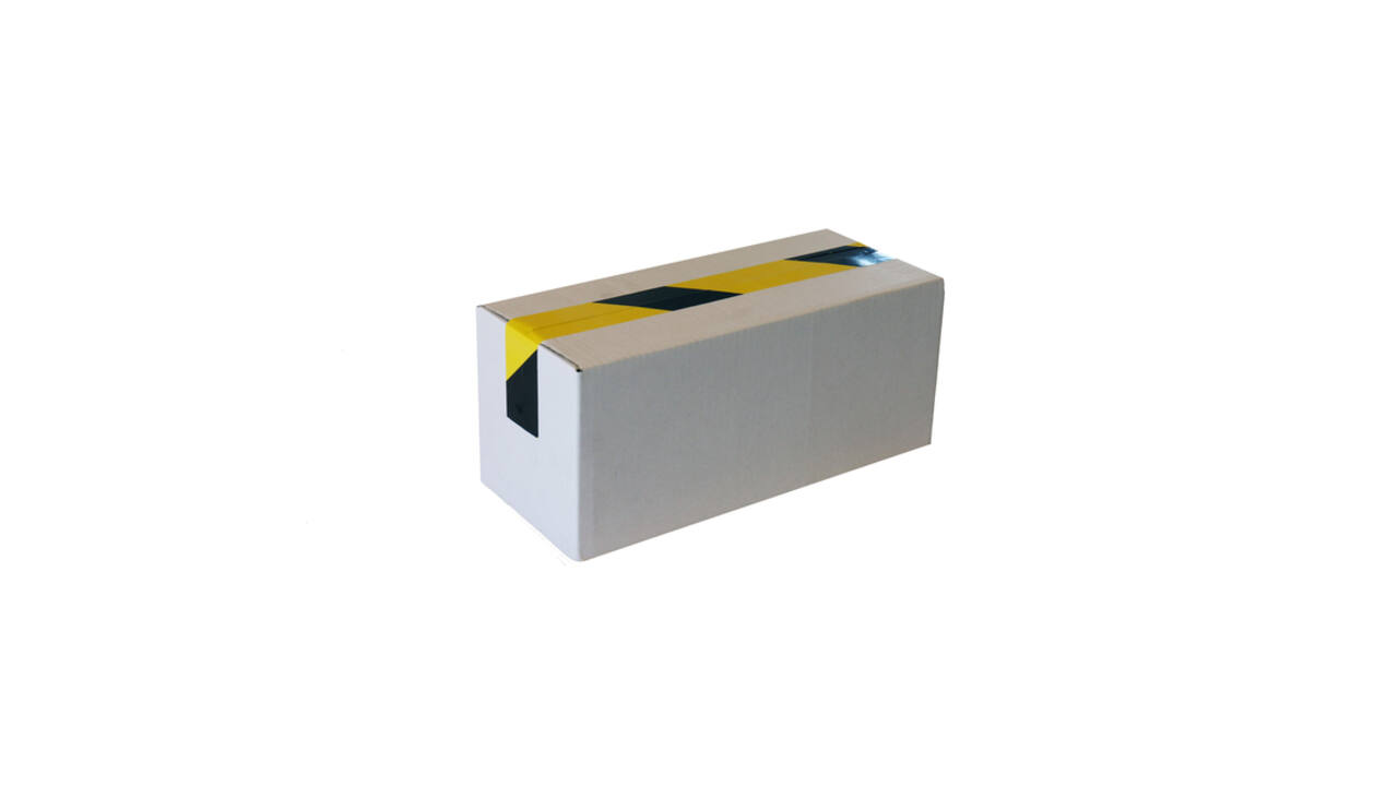 Waarschuwingstape IEZZY 50mmx66m zwart/geel