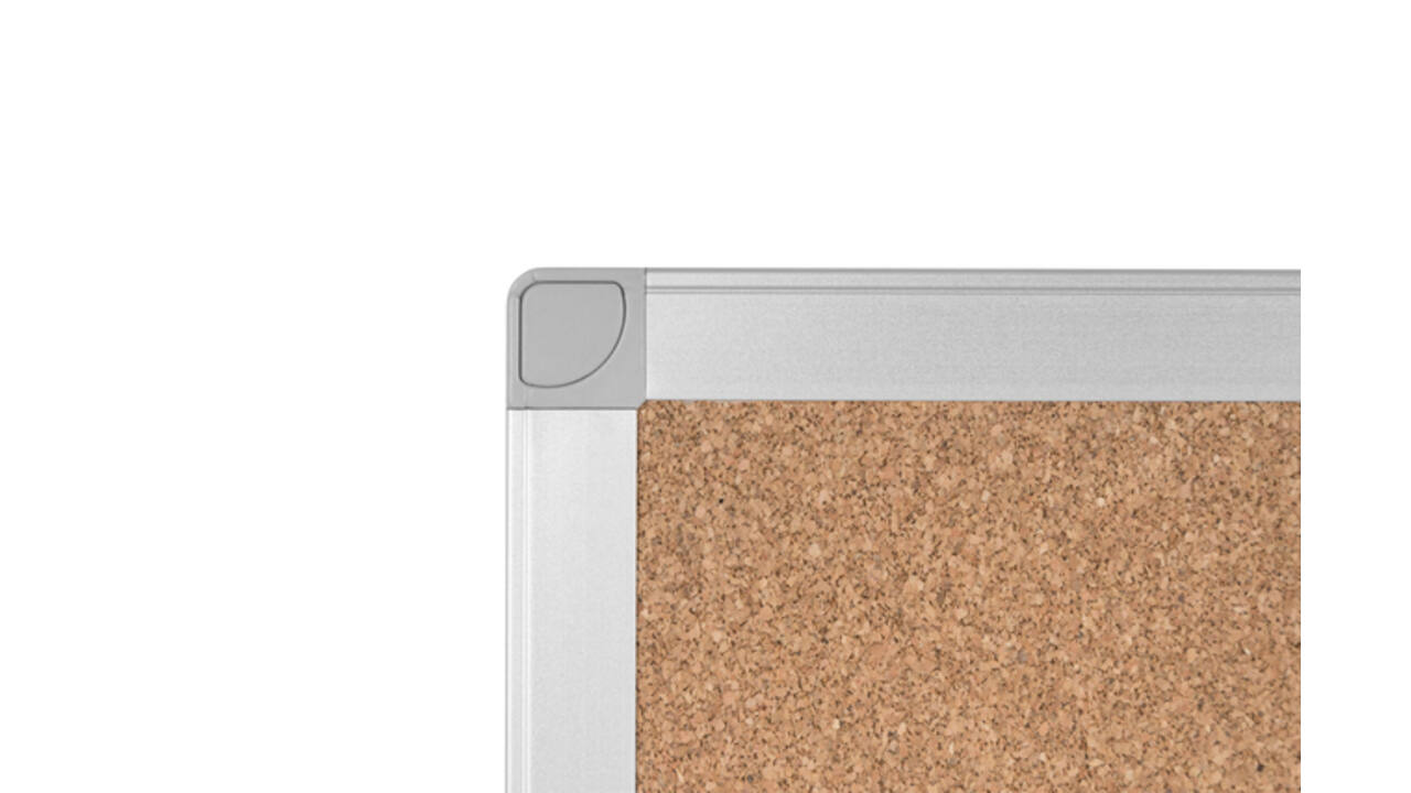 Prikbord Quantore 90x60cm kurk
