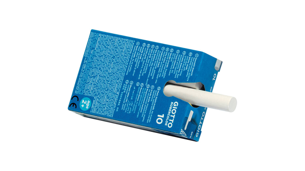 Schoolbordkrijt Giotto doos à 10 stuks wit