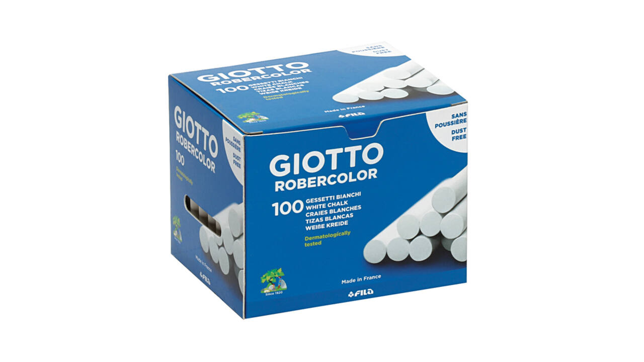 Schoolbordkrijt Giotto doos à 100 stuks wit