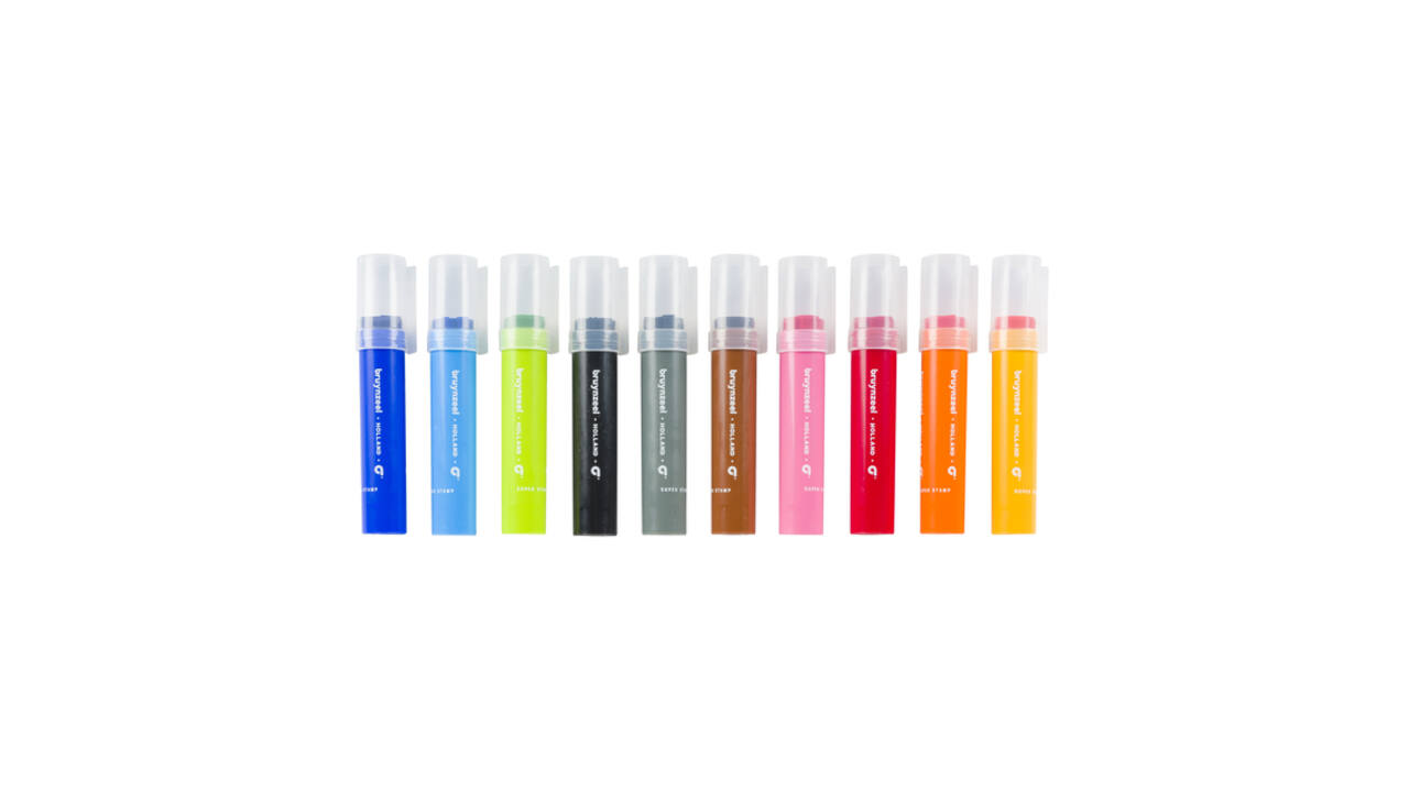 Stempelstift Bruynzeel Kids Super Stamp assorti 10 stuks