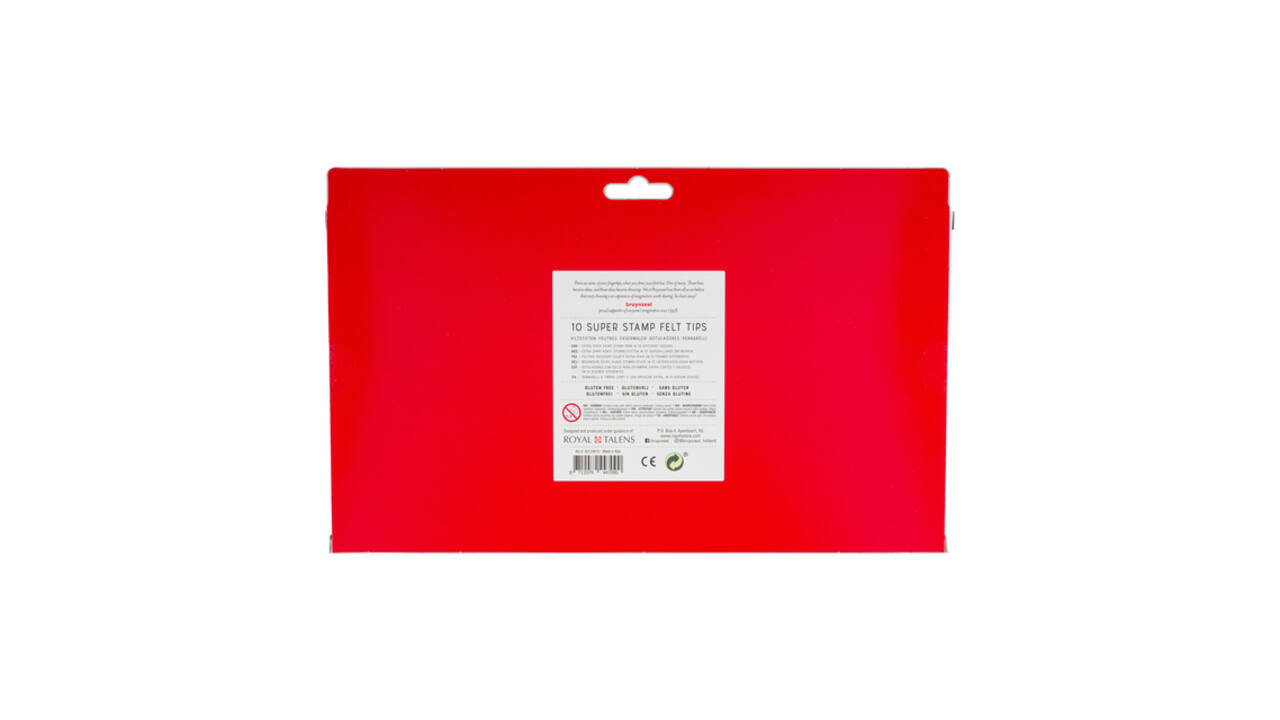 Stempelstift Bruynzeel Kids Super Stamp assorti 10 stuks
