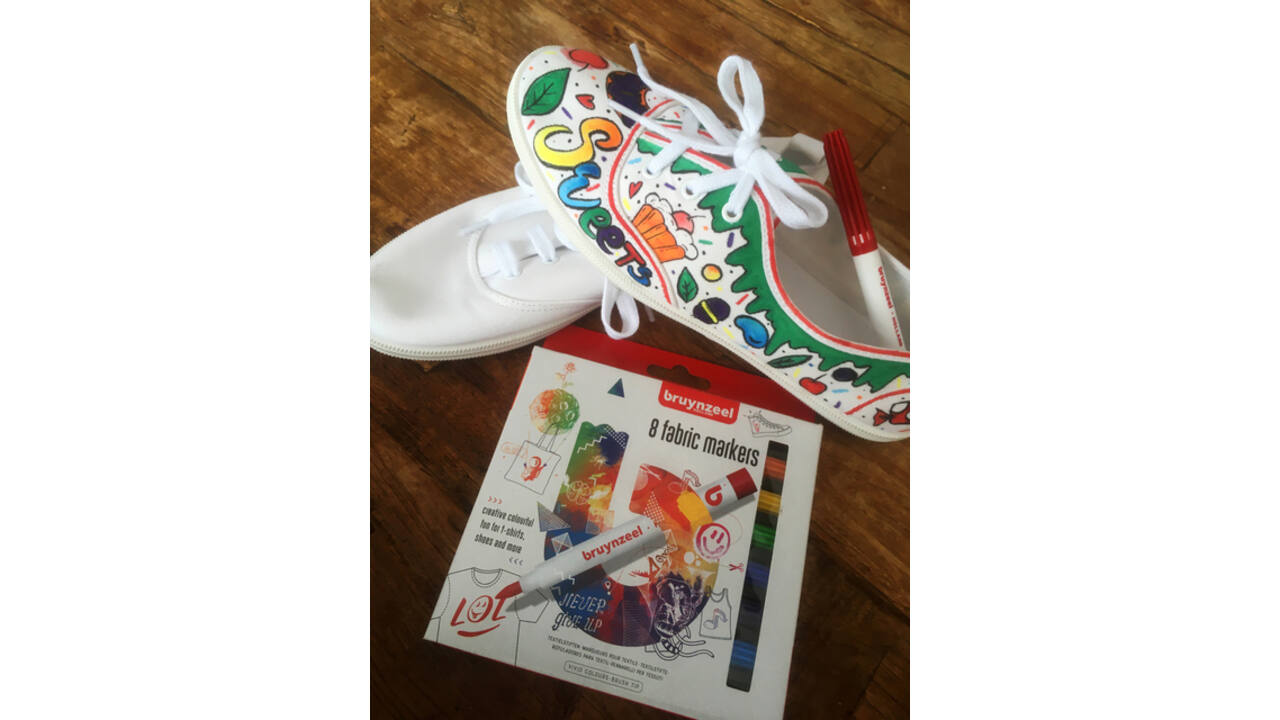 Textielstift Bruynzeel Teens assorti 8 stuks