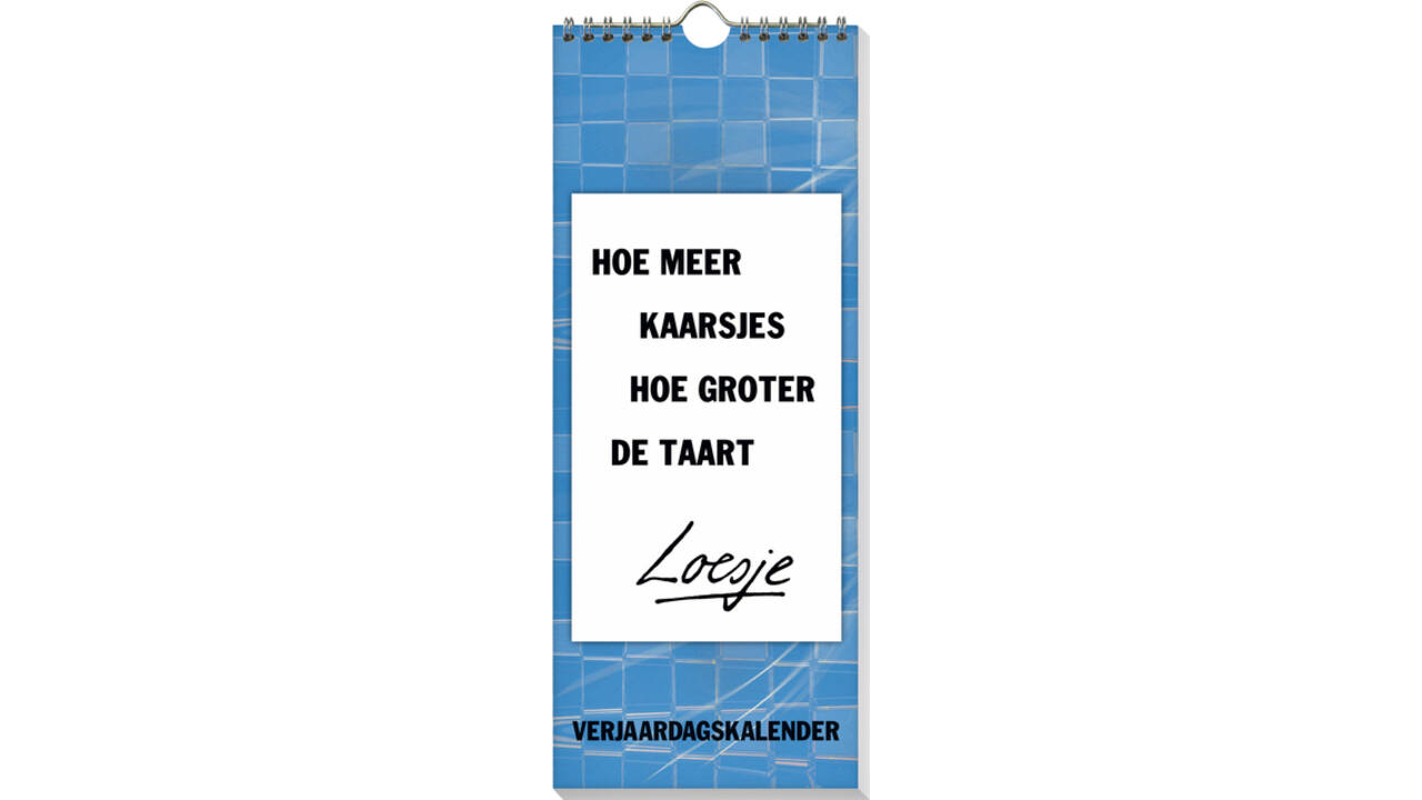 Verjaardagskalender Loesje 6 32x13cm