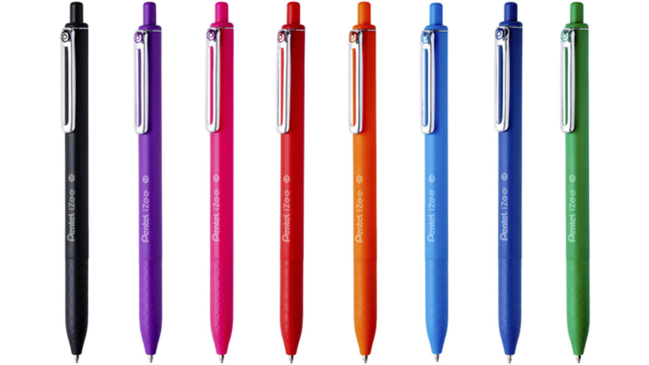 Balpen Pentel BX470 iZee medium lichtblauw