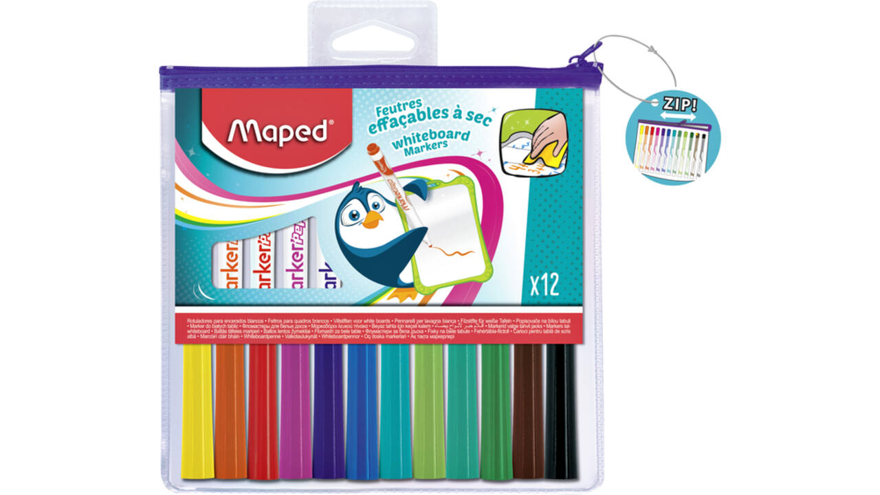 Whiteboardmarker Maped Marker'Peps set á 12 kleuren