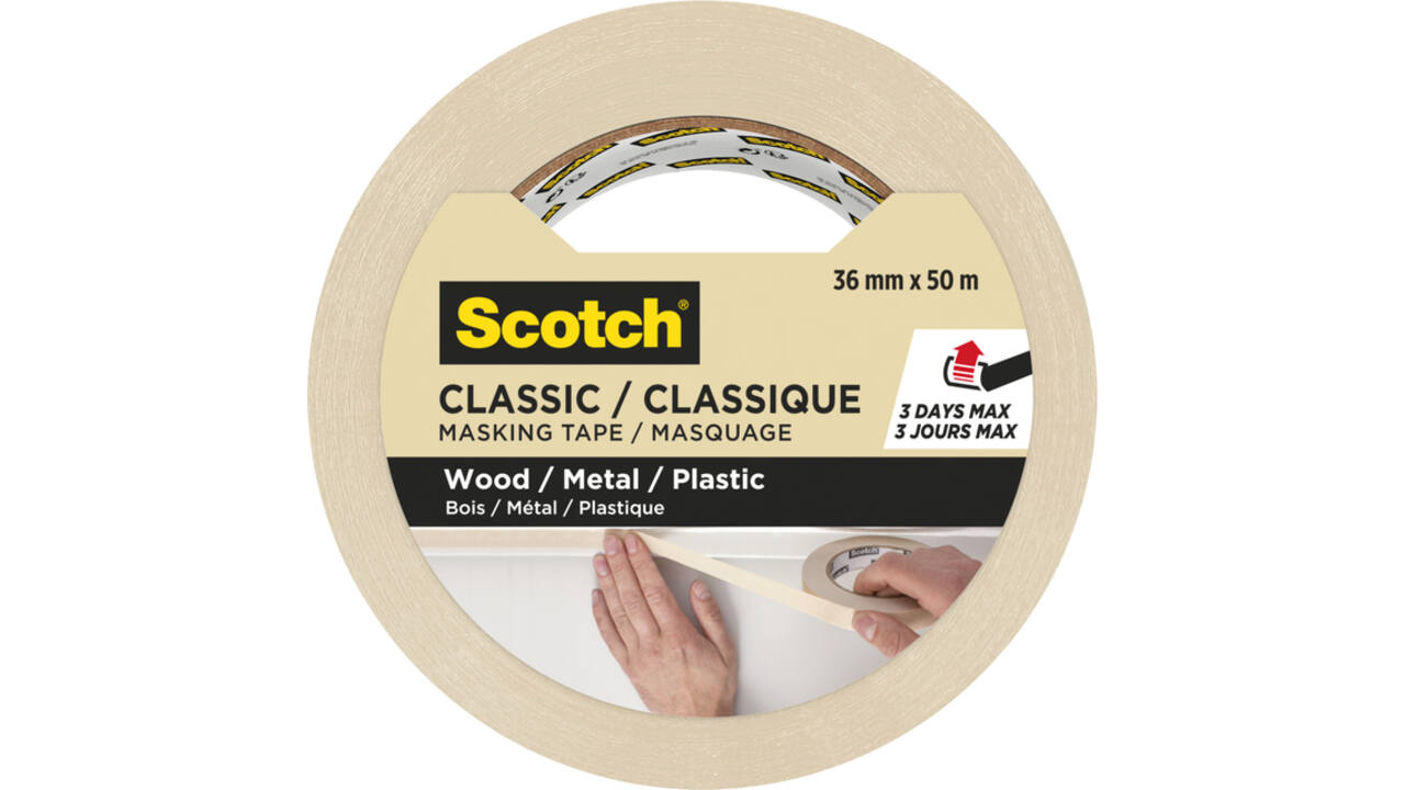 Afplaktape Scotch Classic 36mmx50m beige