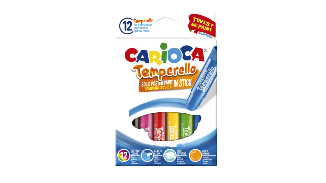 Plakkaatverf Carioca Temperello 12 stuks