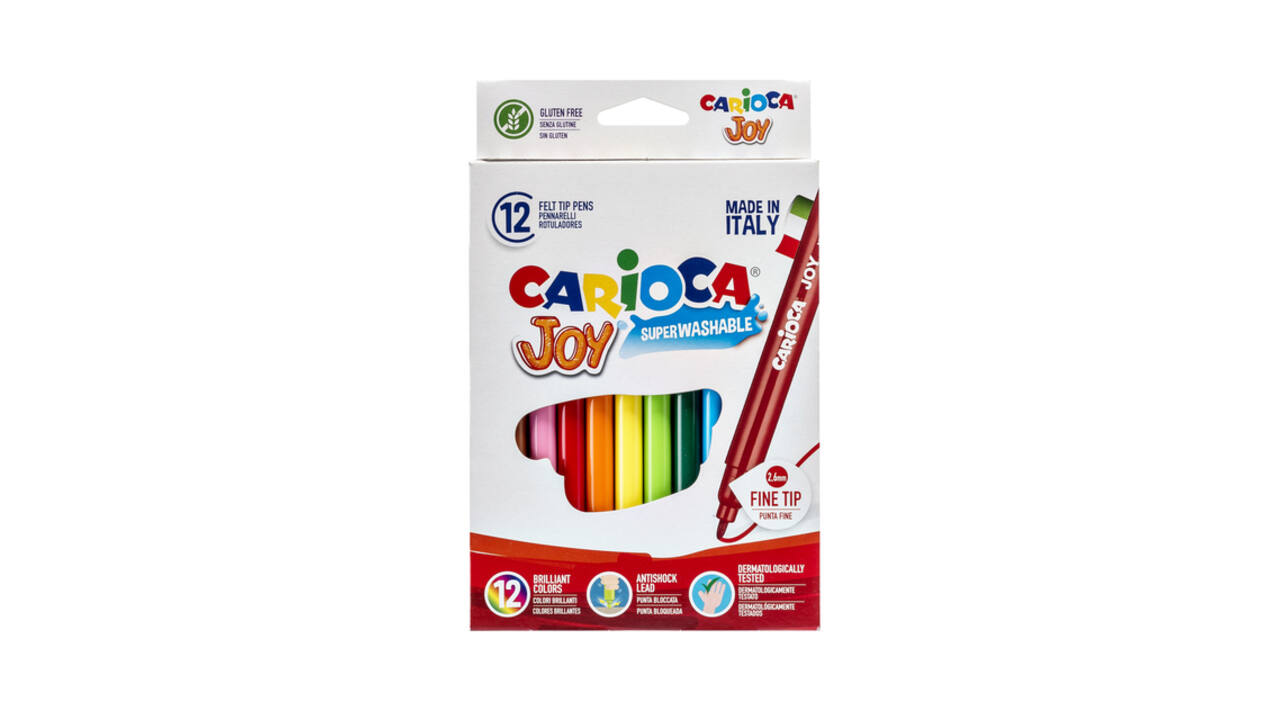 Viltstift Carioca Joy assorti set à 12 stuks