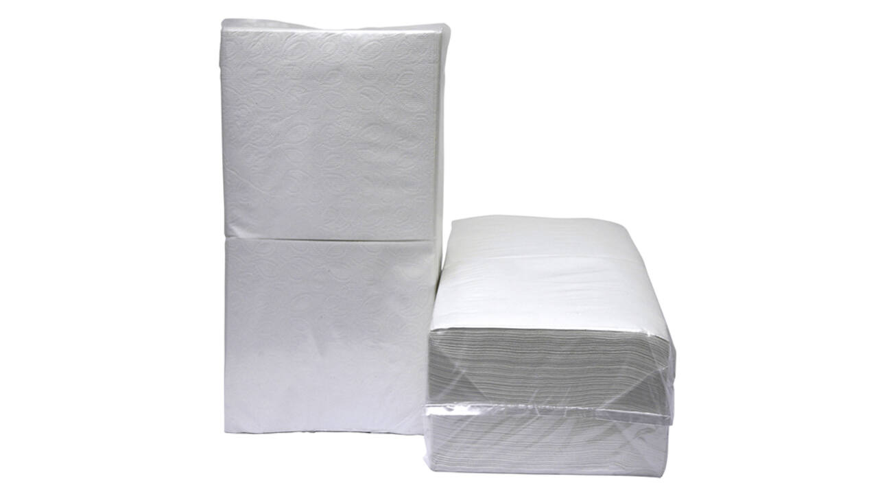 Servetten Blanco 1/4vouw 1-laags 4500 stuks