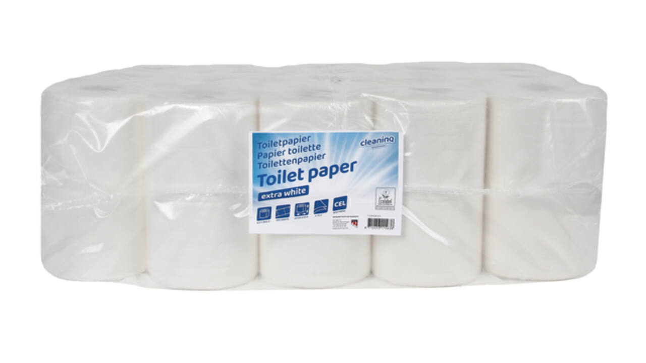 Toiletpapier Cleaninq T4 2-laags 40x400 vel wit
