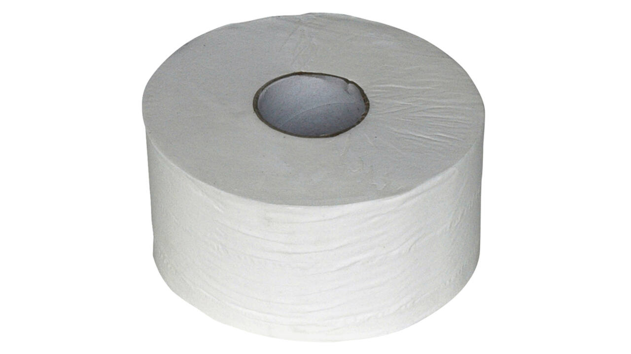 Toiletpapier Euro Products Q5 jumbo klein 2-laags 180m wit 240018