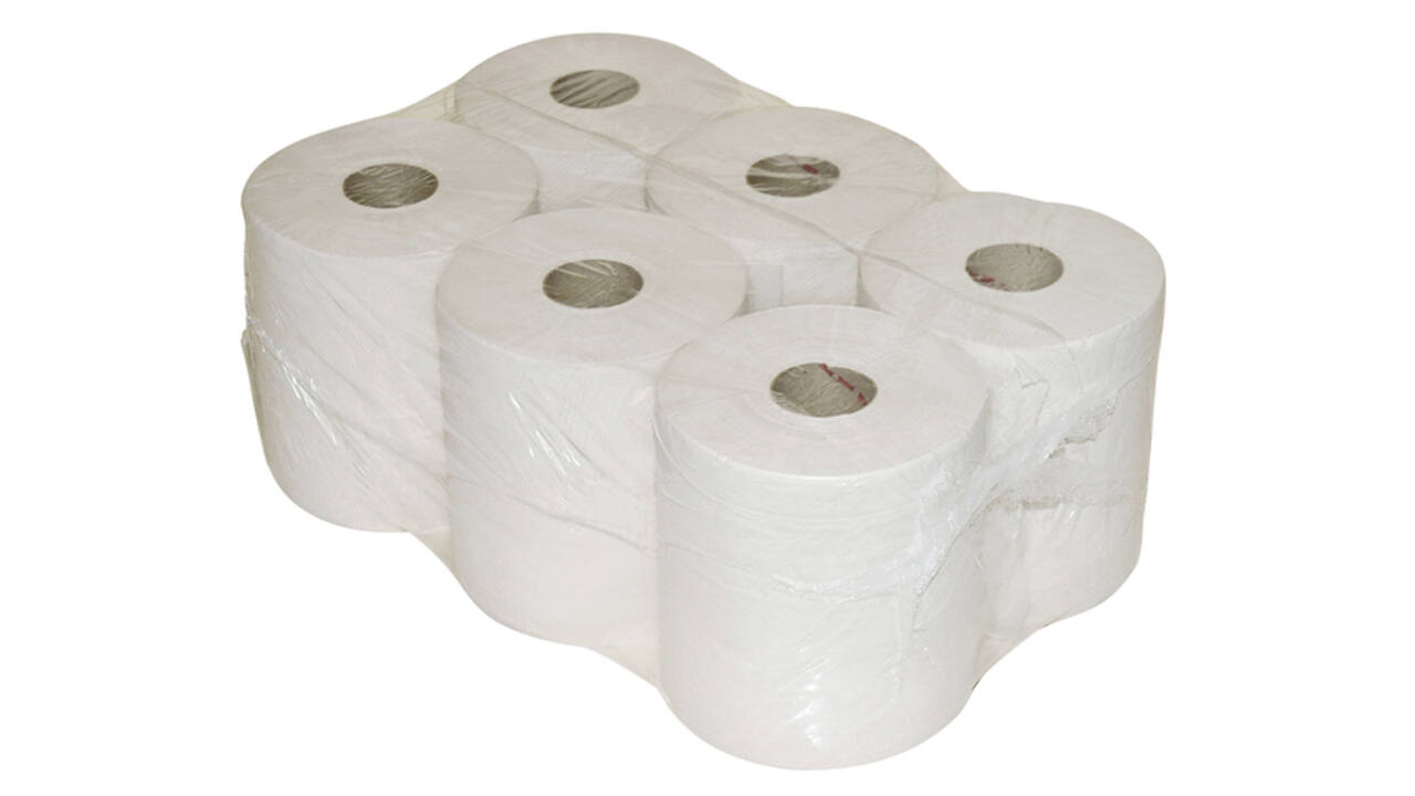 Toiletpapier Euro Products Q5 jumbo klein 2-laags 180m wit 240018
