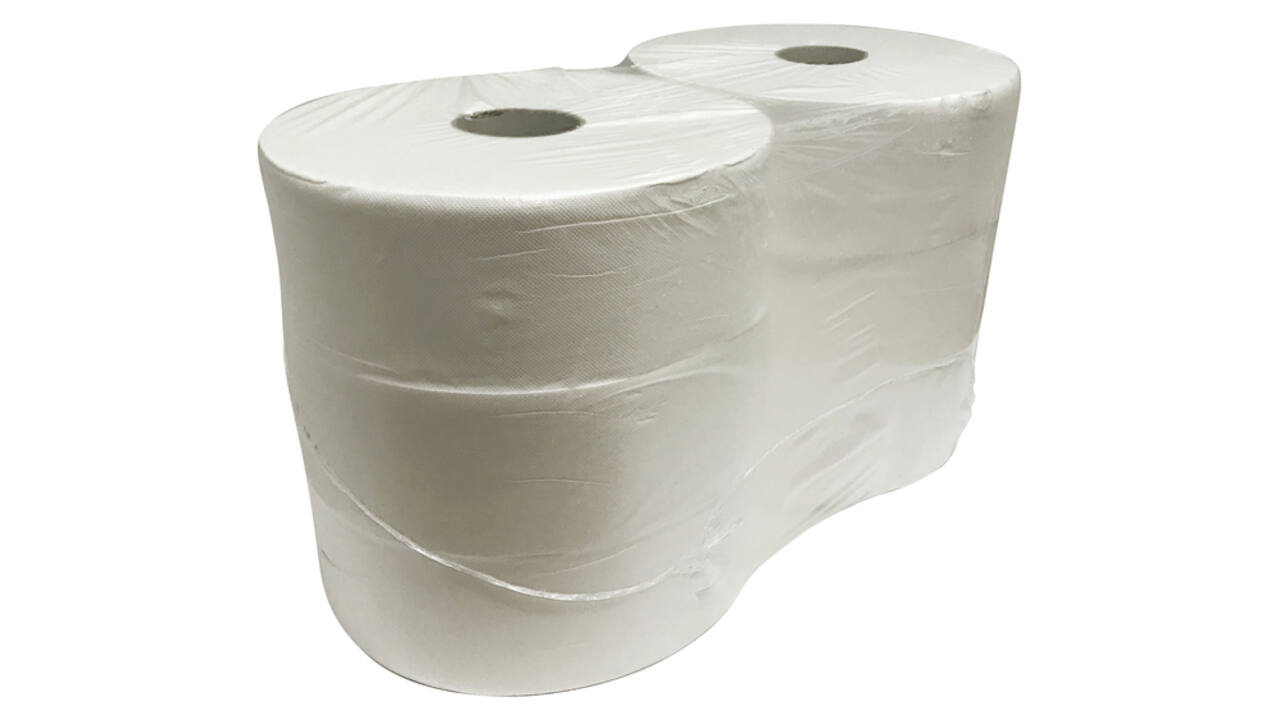 Toiletpapier Euro Products P4 jumbo groot 2-laags 380m wit 240038