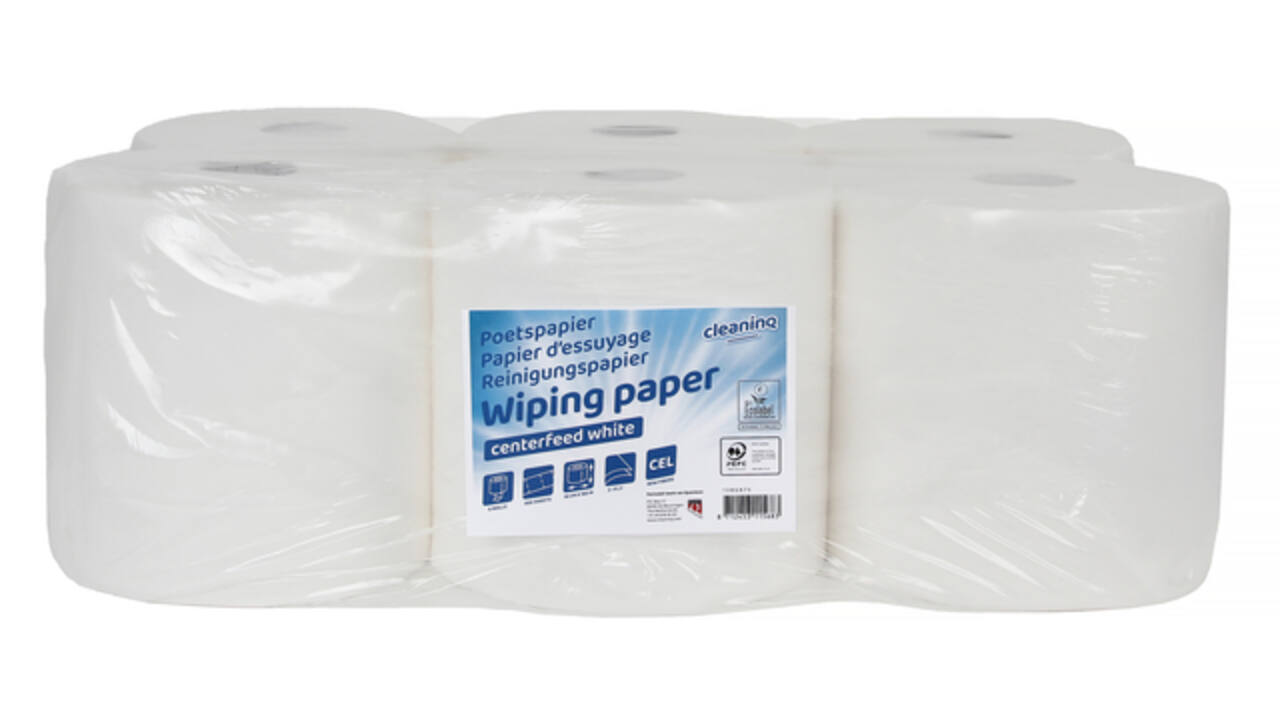 Poetspapier Cleaninq M2 2-laags 6x450 vel wit