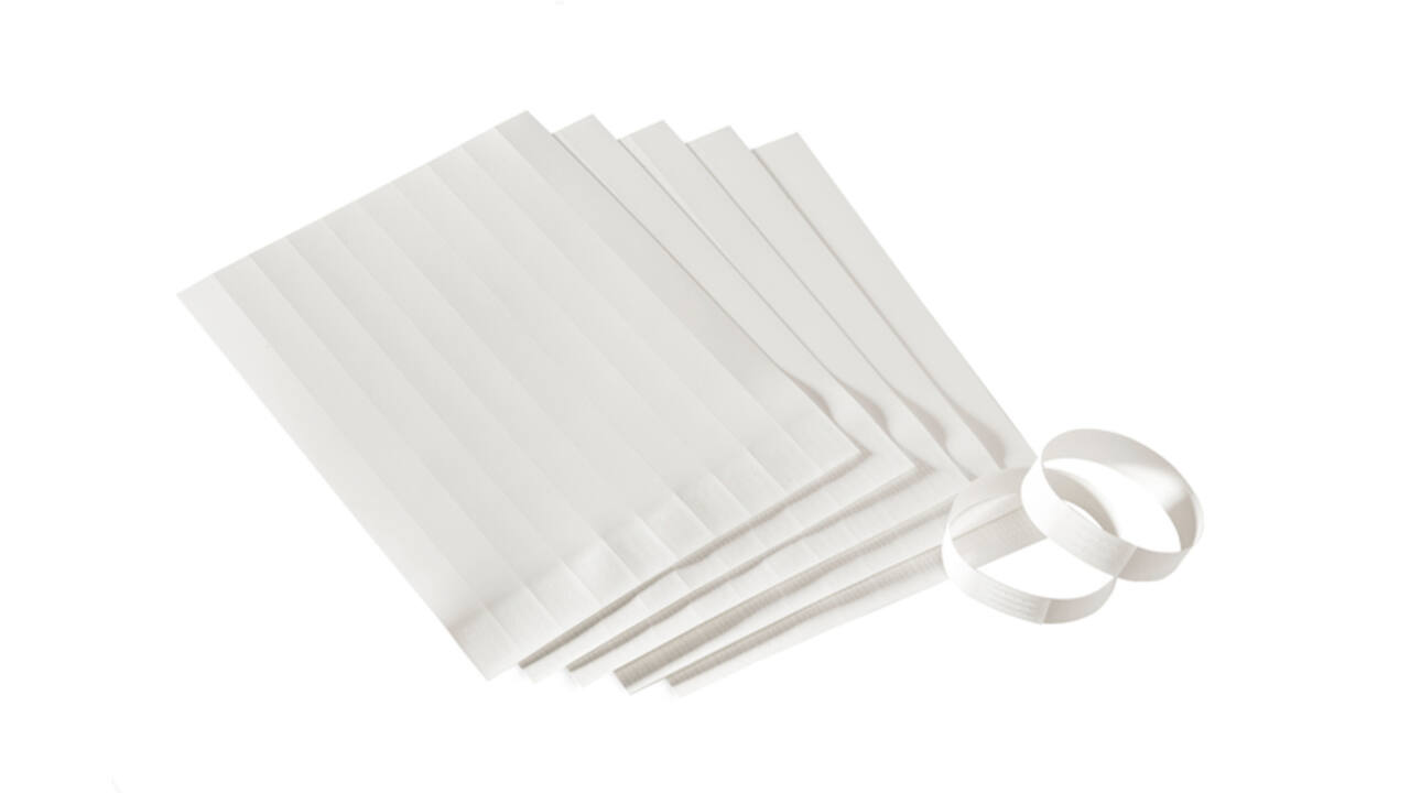 Polsband Colop E-mark 250x19mm 100 stuks wit