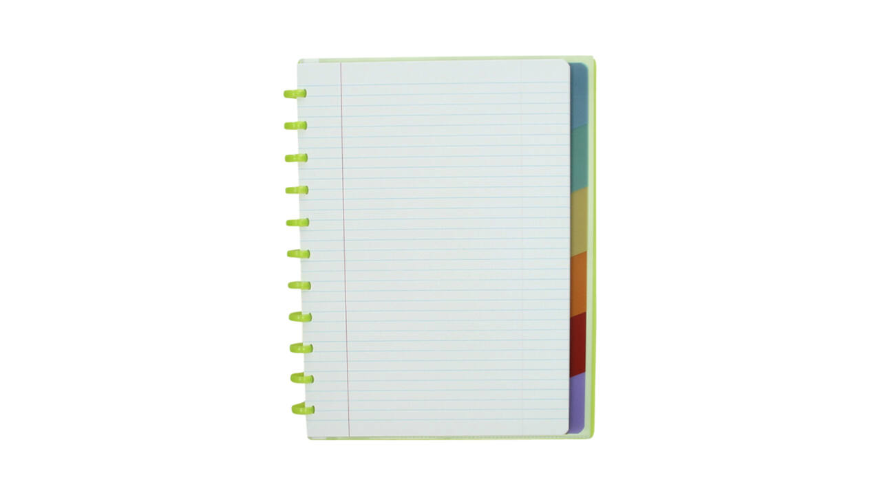 Schrift Atoma A4+ lijn 120blz 90gr PP transparant assorti