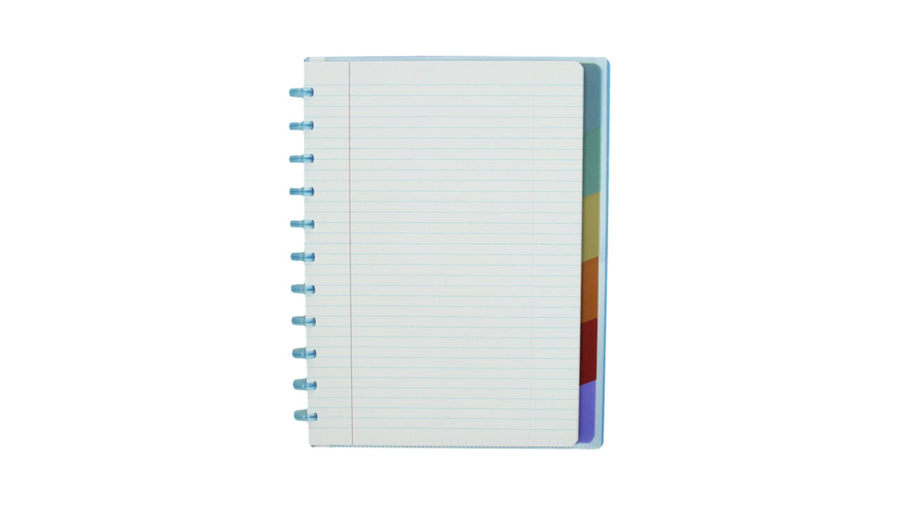 Schrift Atoma A4+ lijn 120blz 90gr PP transparant assorti