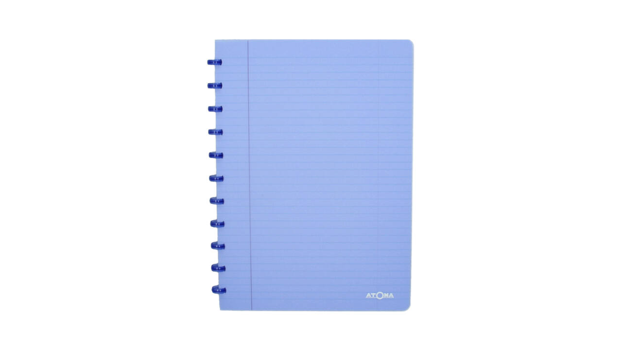 Schrift Atoma A4 blanco 144blz 90gr PP transparant assorti