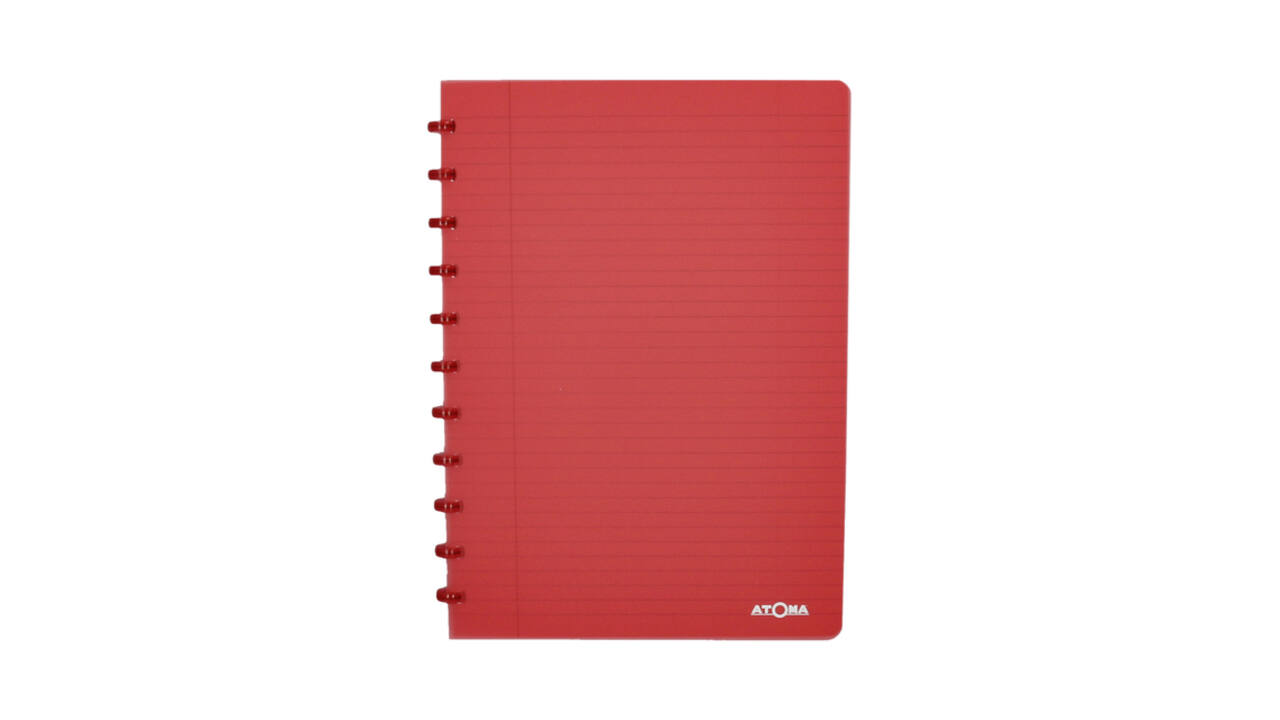 Schrift Atoma A4 blanco 144blz 90gr PP transparant assorti