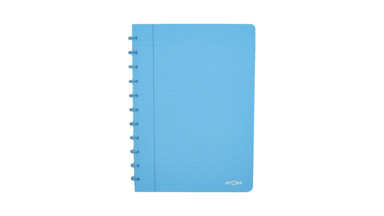 Schrift Atoma A4 blanco 144blz 90gr PP transparant assorti