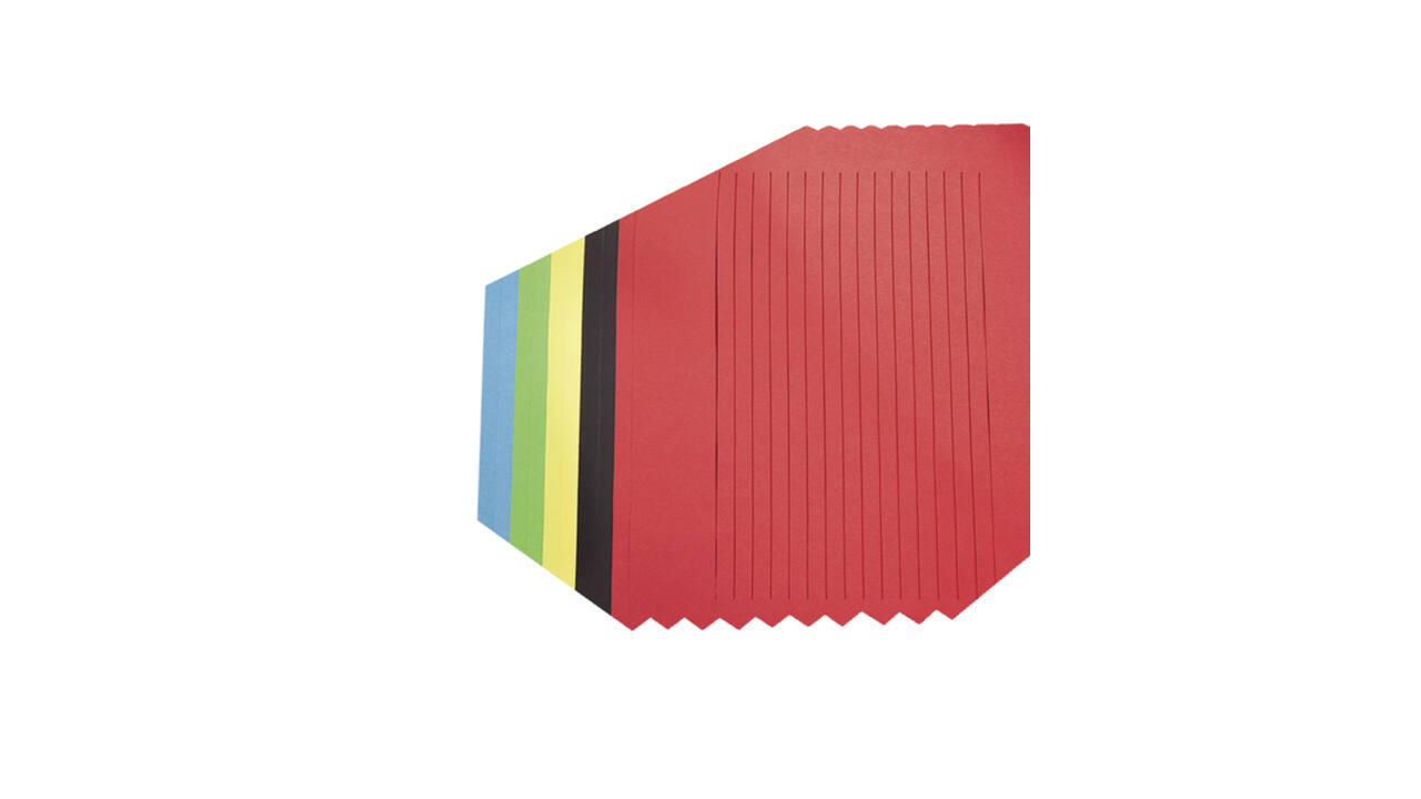 Vlechtpapier Folia 130gr 35x50cm 10 vel assorti kleuren