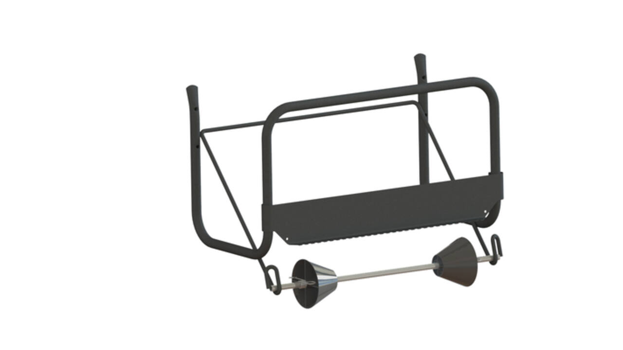 Poetspapierdispenser Euro Products M1 muurstandaard zwart 438304