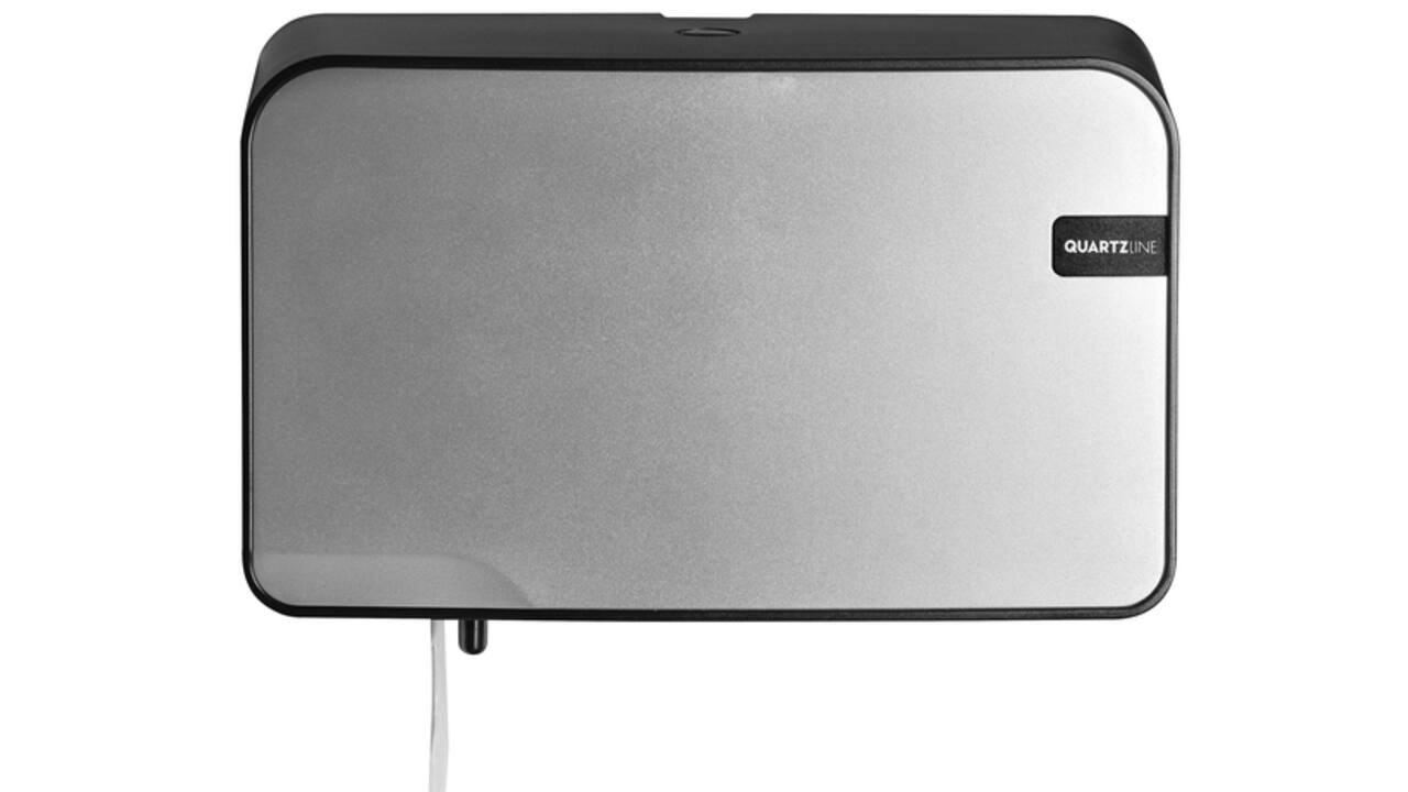Toiletpapierdispenser Quartzline Q2 klein duo zilver 441092