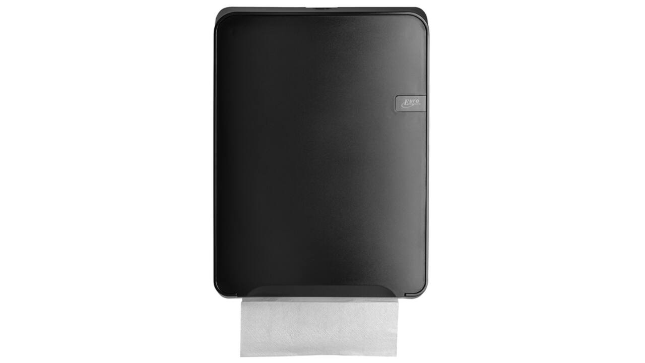 Handdoekdispenser Quartzline Q8 zwart 441152