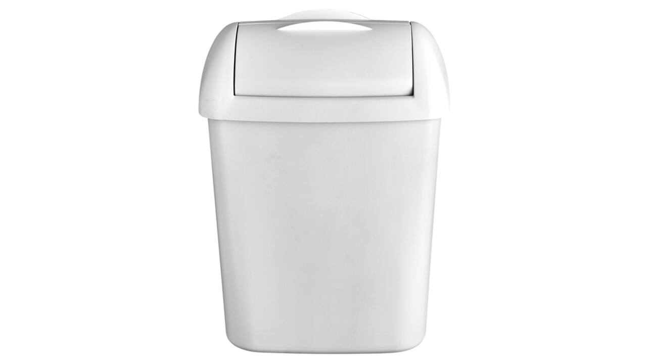 Dameshygiënebak Quartzline 8 liter wit 441408