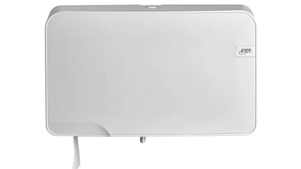 Toiletpapierdispenser Quartzline Q5 jumbo klein duo wit 441007