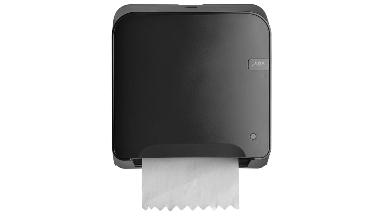 Handdoekroldispenser Quartzline Q14 Matic XL klein zwart 441159