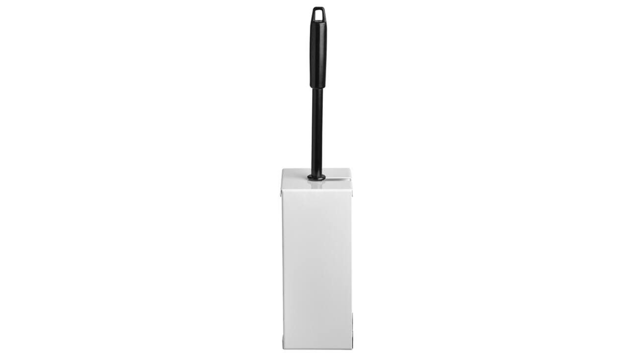 Toiletborstelset Quartzline rvs wit 448901