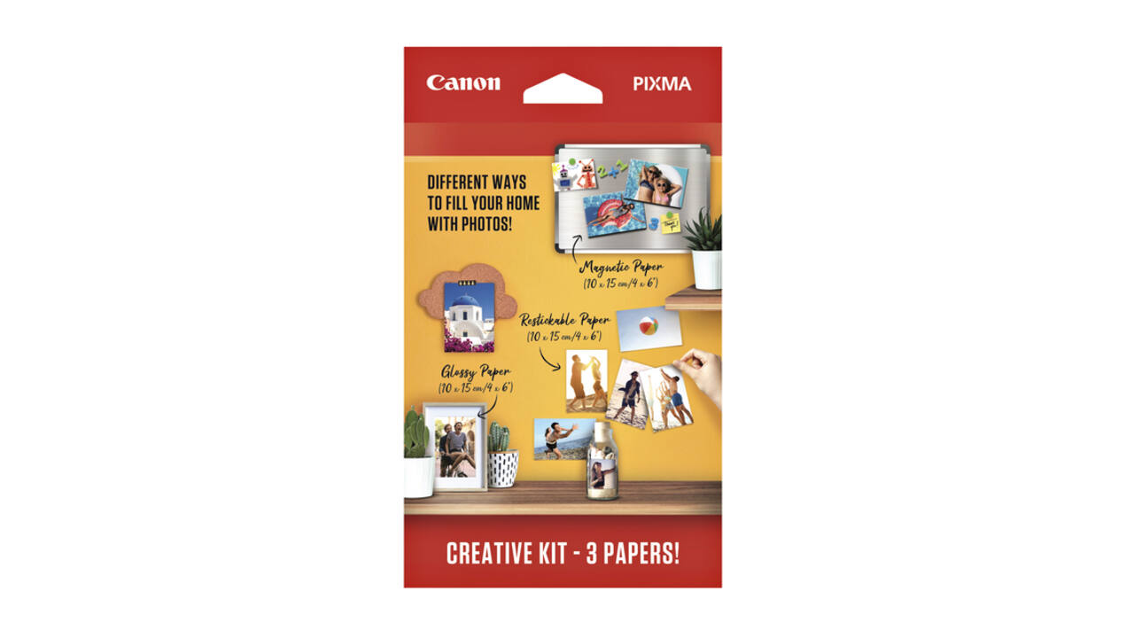 Fotopapier Canon creatieve kit met 3 soorten papier 60 vel