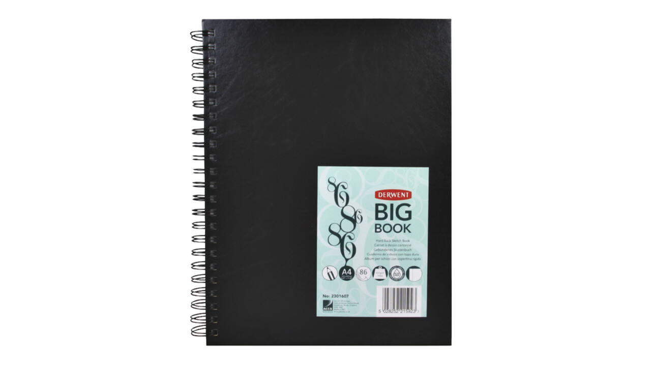 Schetsboek Derwent Big Book A4 harde kaft