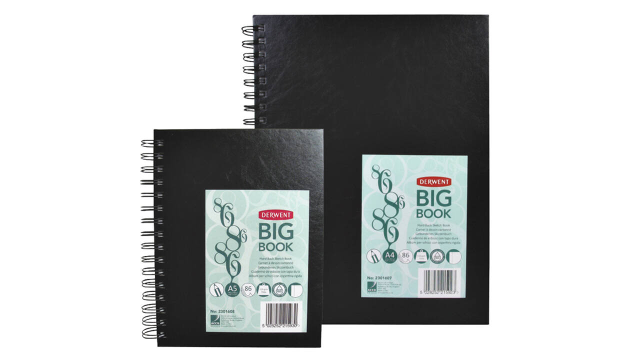 Schetsboek Derwent Big Book A5 harde kaft