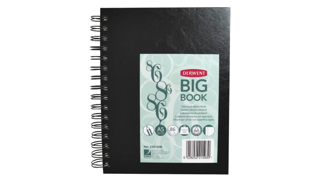 Schetsboek Derwent Big Book A5 harde kaft