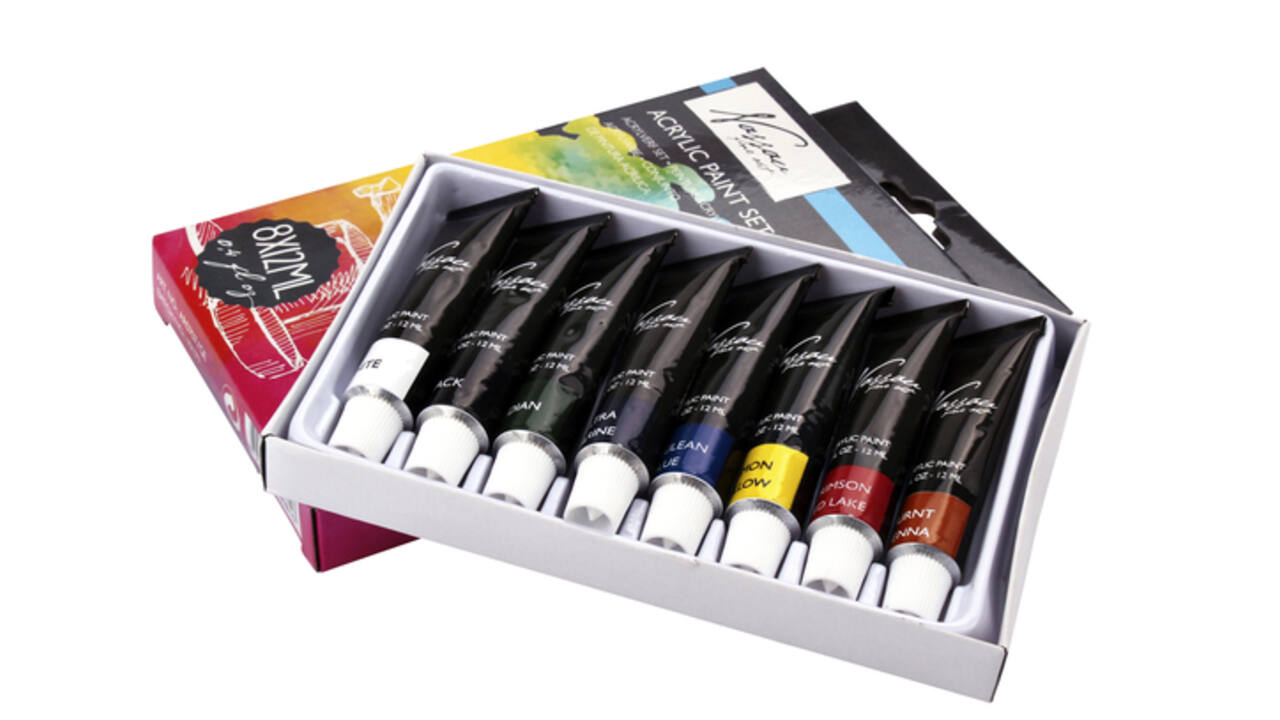 Acrylverf Nassau Art set met 8 kleuren