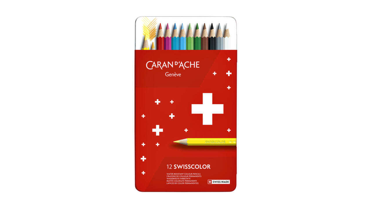Kleurpotloden Caran d'Ache Swisscolor 12 stuks assorti