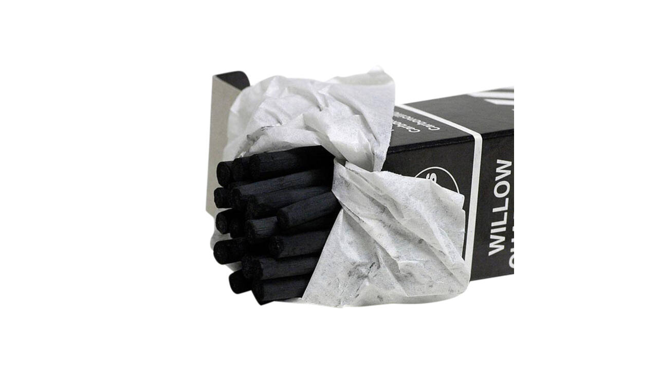 Houtskool Coates 5-6mm doos à 25 stuks