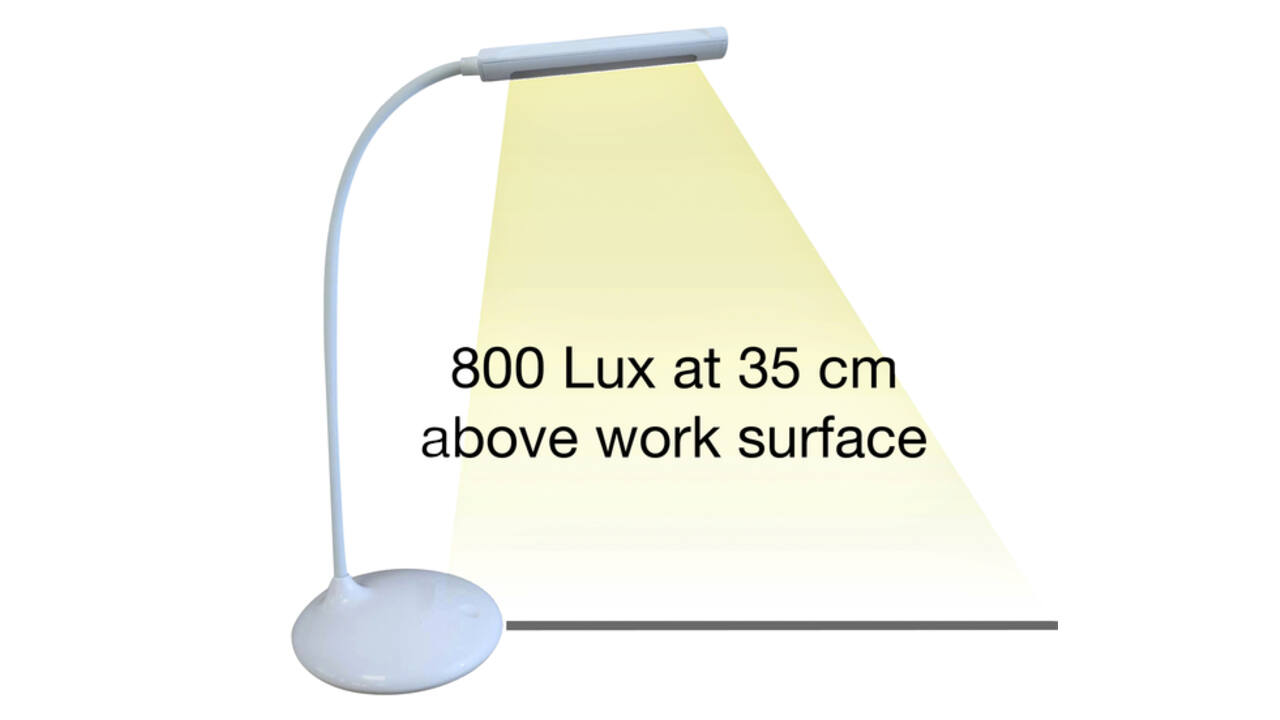 Bureaulamp Unilux Nelly led wit