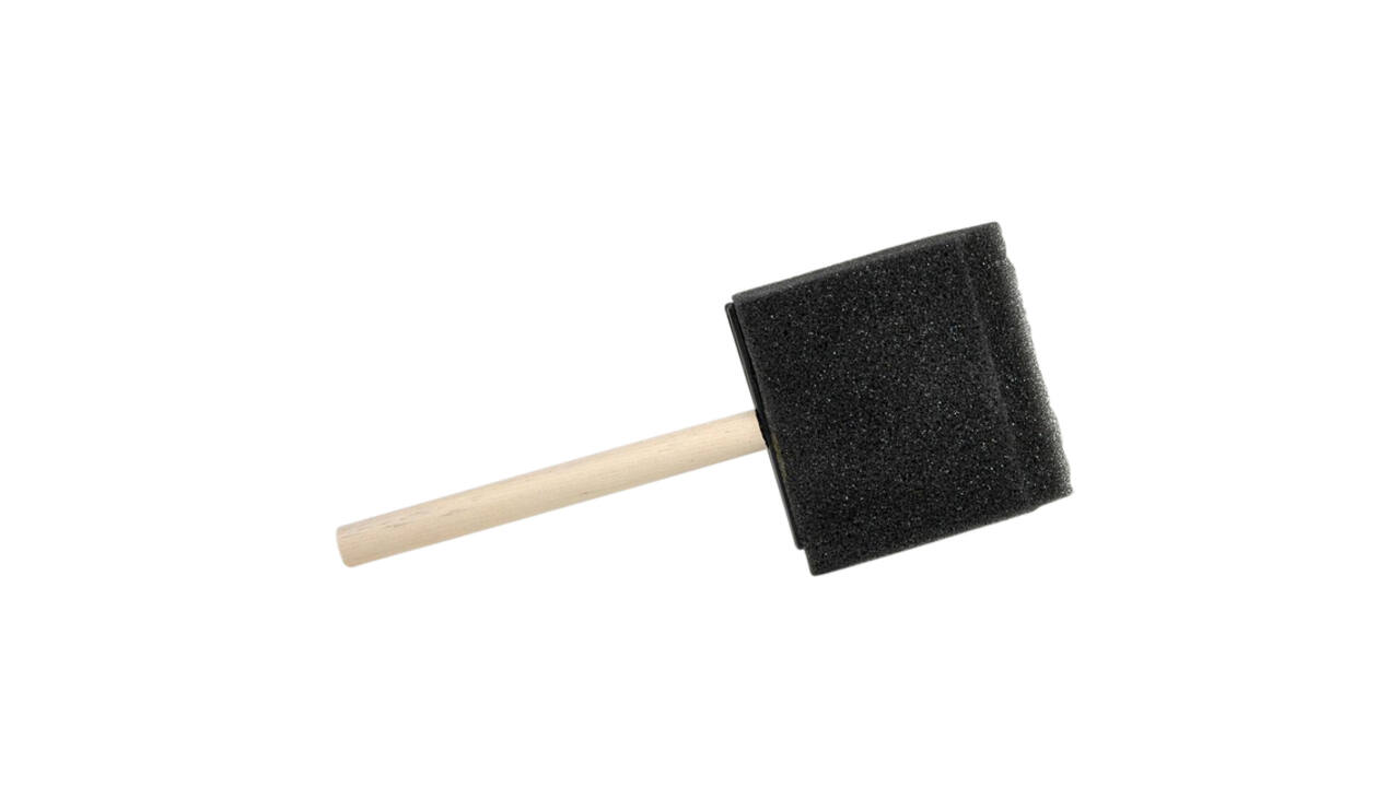 Foambrush Conda 1 25 mm 12 stuks hout